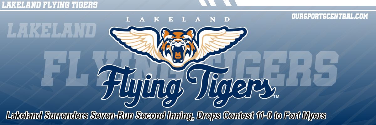 Lakeland Surrenders Seven-Run Second Inning, Drops Contest 11-0 to Fort Myers