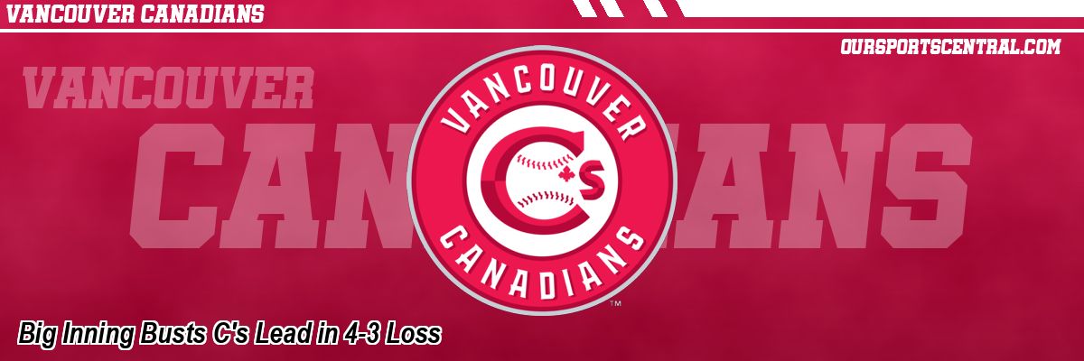 Big Inning Busts C's Lead in 4-3 Loss