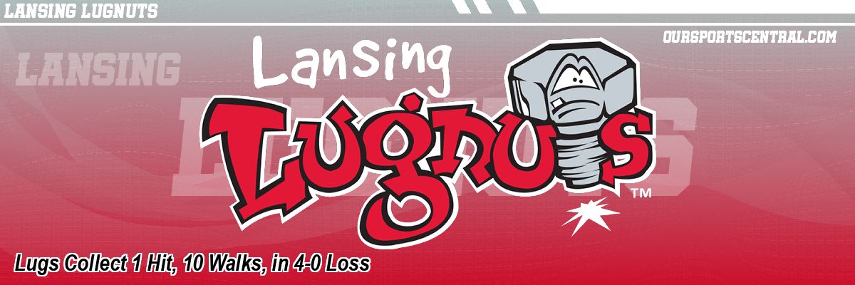Lugs Collect 1 Hit, 10 Walks, in 4-0 Loss