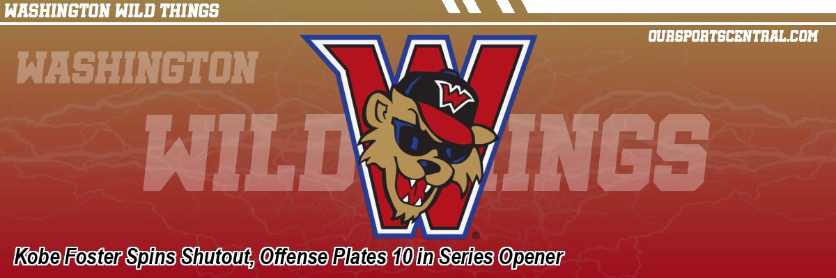 Kobe Foster Spins Shutout, Offense Plates 10 in Series Opener