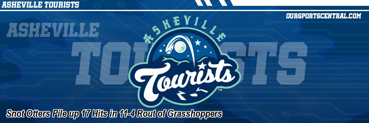Snot Otters Pile up 17 Hits in 11-4 Rout of Grasshoppers