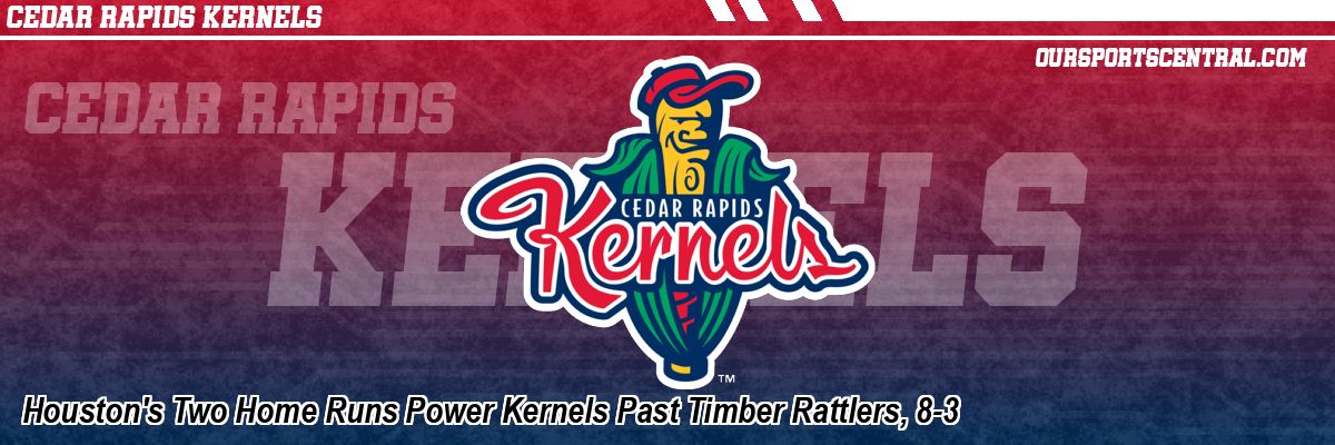 Houston's Two Home Runs Power Kernels Past Timber Rattlers, 8-3