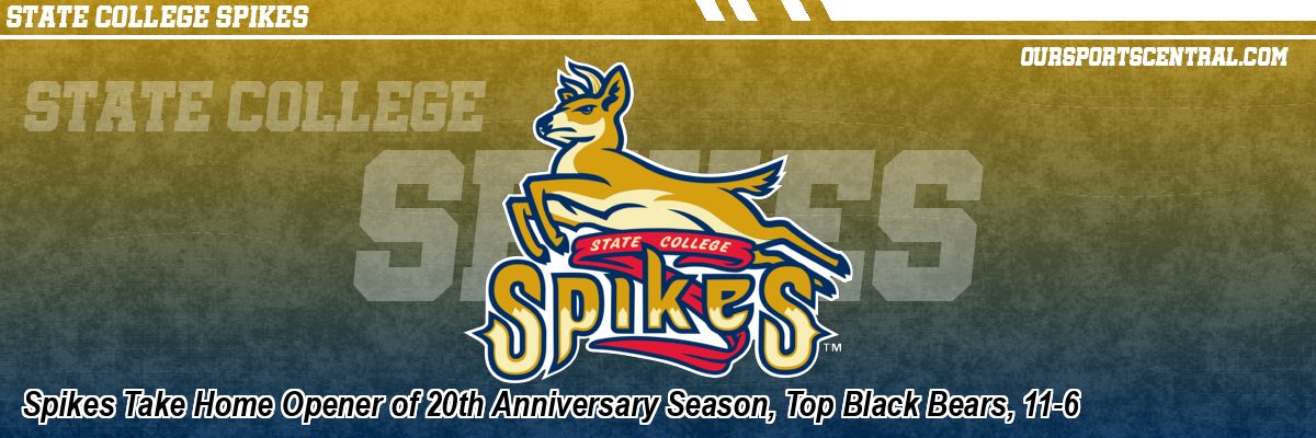 Spikes Take Home Opener of 20th Anniversary Season, Top Black Bears, 11-6