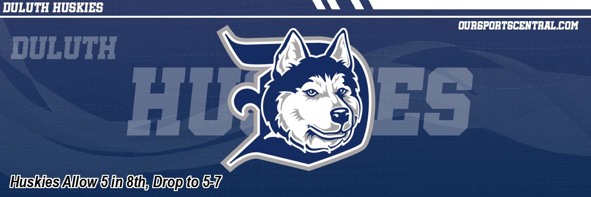 Huskies Allow 5 in 8th, Drop to 5-7