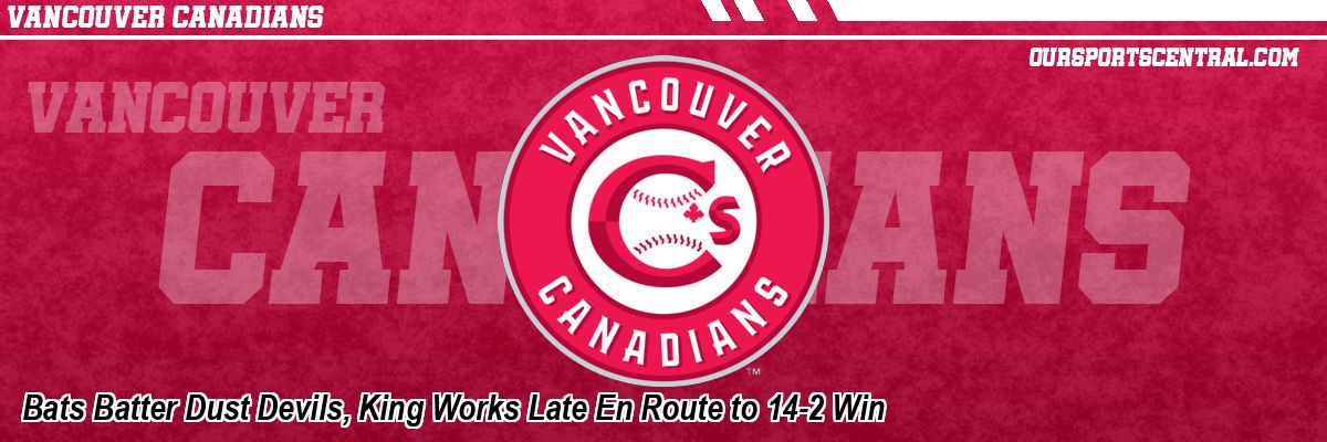 Bats Batter Dust Devils, King Works Late En Route to 14-2 Win