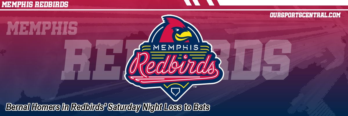 Bernal Homers in Redbirds' Saturday Night Loss to Bats