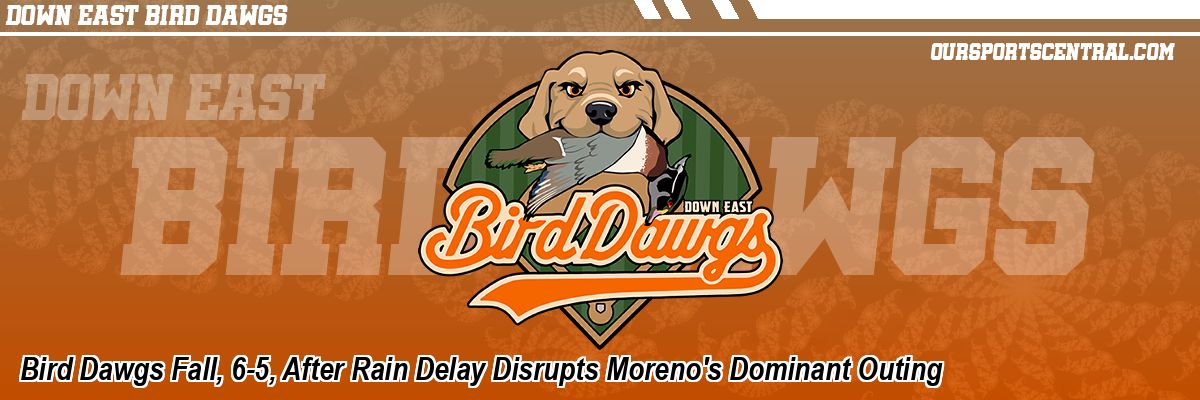 Bird Dawgs Fall, 6-5, After Rain Delay Disrupts Moreno's Dominant Outing