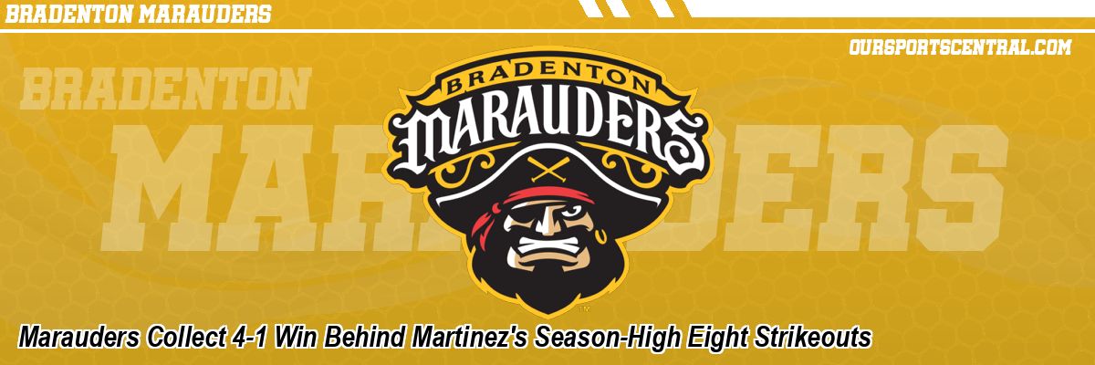 Marauders Collect 4-1 Win Behind Martinez's Season-High Eight Strikeouts