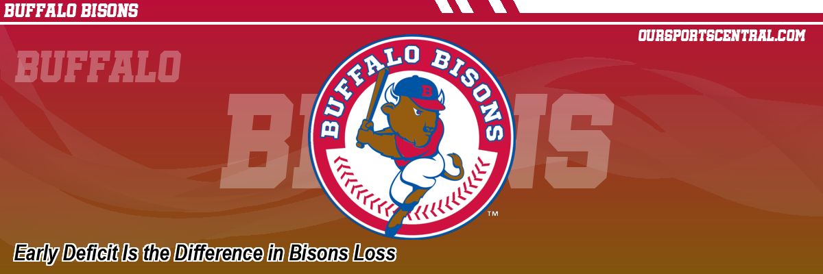 Early Deficit Is the Difference in Bisons Loss