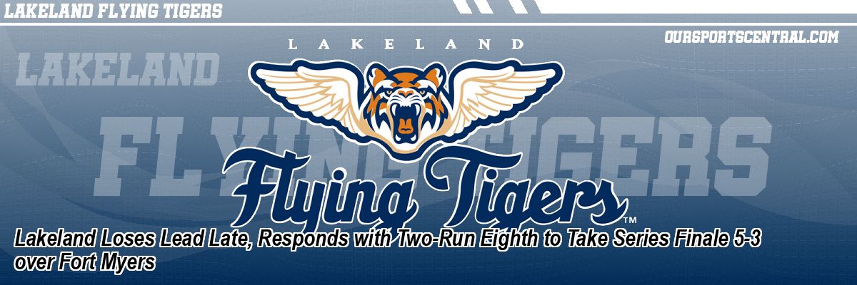 Lakeland Loses Lead Late, Responds with Two-Run Eighth to Take Series Finale 5-3 over Fort Myers
