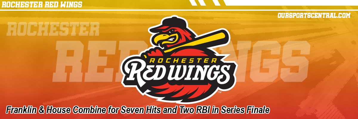 Franklin & House Combine for Seven Hits and Two RBI in Series Finale