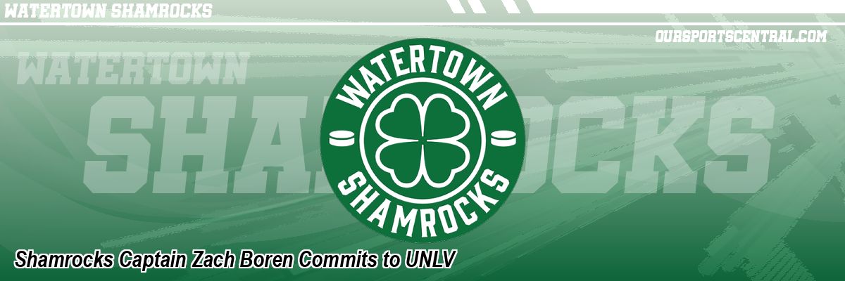 Shamrocks Captain Zach Boren Commits to UNLV