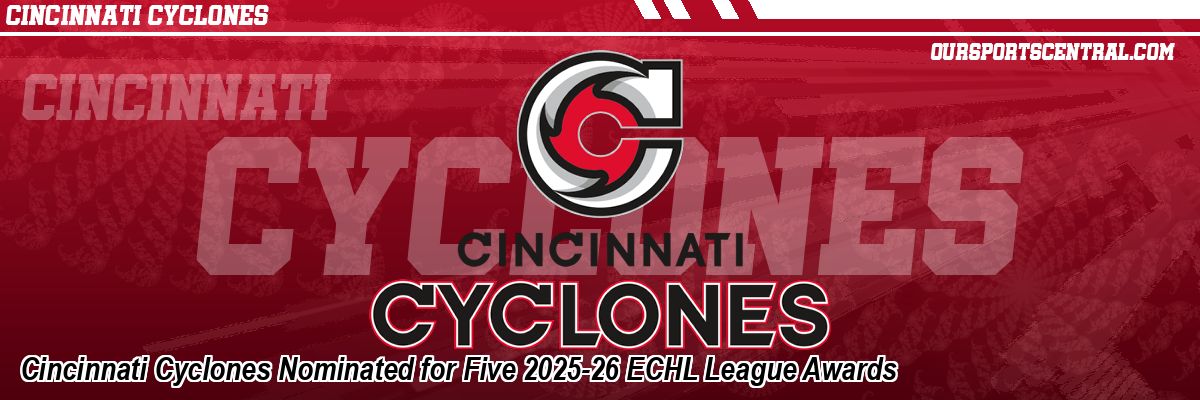 Cincinnati Cyclones Nominated for Five 2025-26 ECHL League Awards