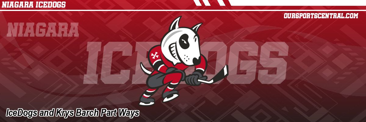 IceDogs and Krys Barch Part Ways