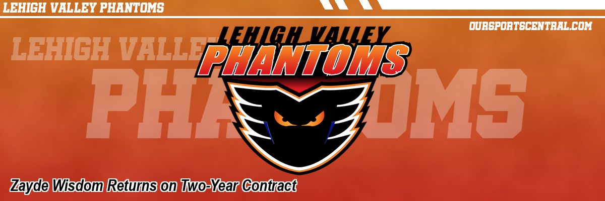 Zayde Wisdom Returns on Two-Year Contract