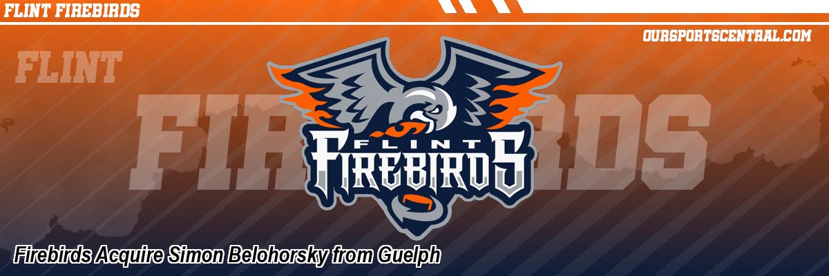 Firebirds Acquire Simon Belohorsky from Guelph