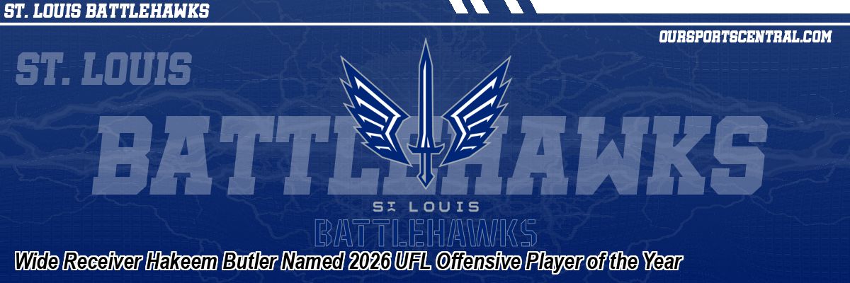 Wide Receiver Hakeem Butler Named 2026 UFL Offensive Player of the Year