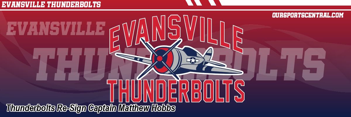 Thunderbolts Re-Sign Captain Matthew Hobbs