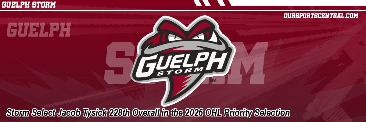 Storm Select Jacob Tysick 228th Overall in the 2026 OHL Priority Selection