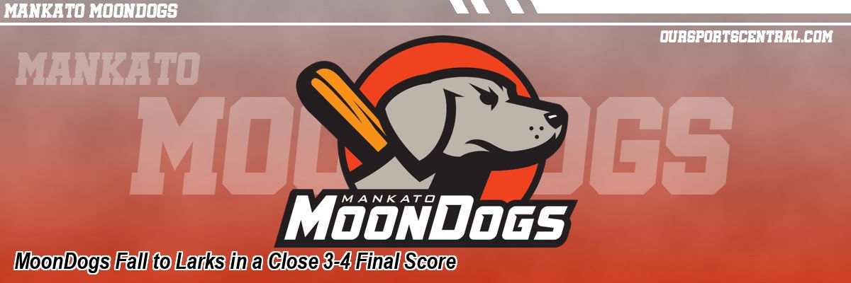 MoonDogs Fall to Larks in a Close 3-4 Final Score