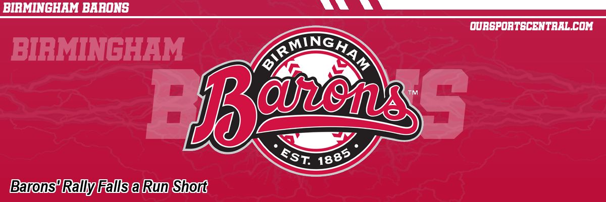 Barons' Rally Falls a Run Short