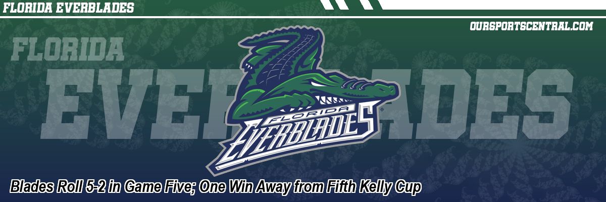 Blades Roll 5-2 in Game Five; One Win Away from Fifth Kelly Cup