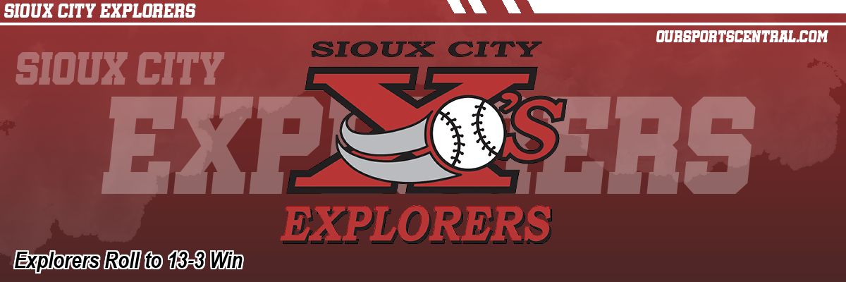 Explorers Roll to 13-3 Win