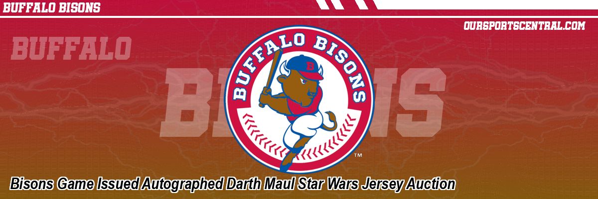 Bisons Game Issued Autographed Darth Maul Star Wars Jersey Auction