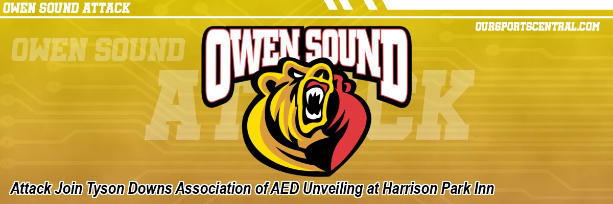 Attack Join Tyson Downs Association of AED Unveiling at Harrison Park Inn