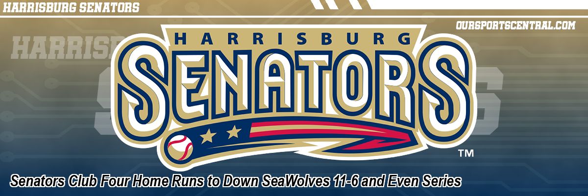 Senators Club Four Home Runs to Down SeaWolves 11-6 and Even Series