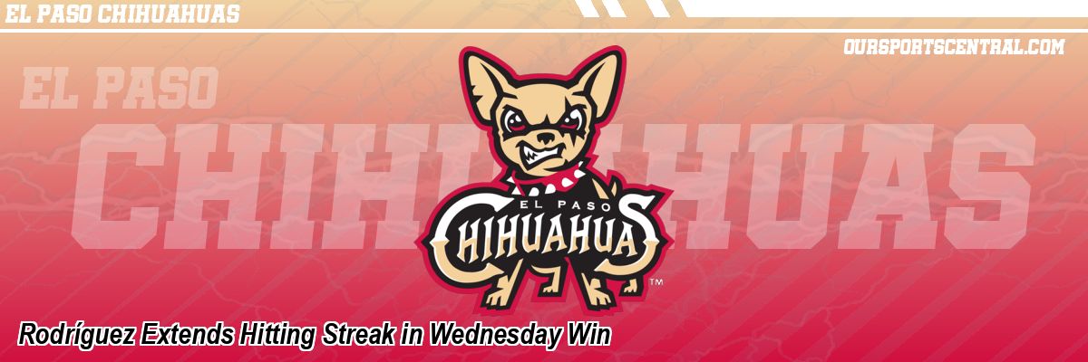 Rodríguez Extends Hitting Streak in Wednesday Win