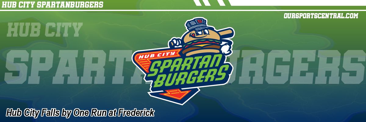 Hub City Falls by One Run at Frederick