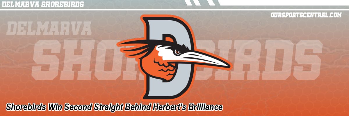 Shorebirds Win Second Straight Behind Herbert's Brilliance