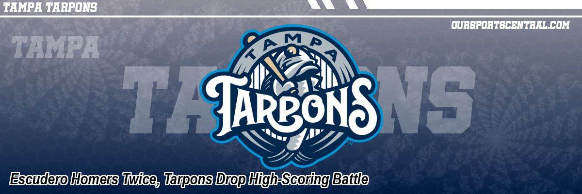 Escudero Homers Twice, Tarpons Drop High-Scoring Battle