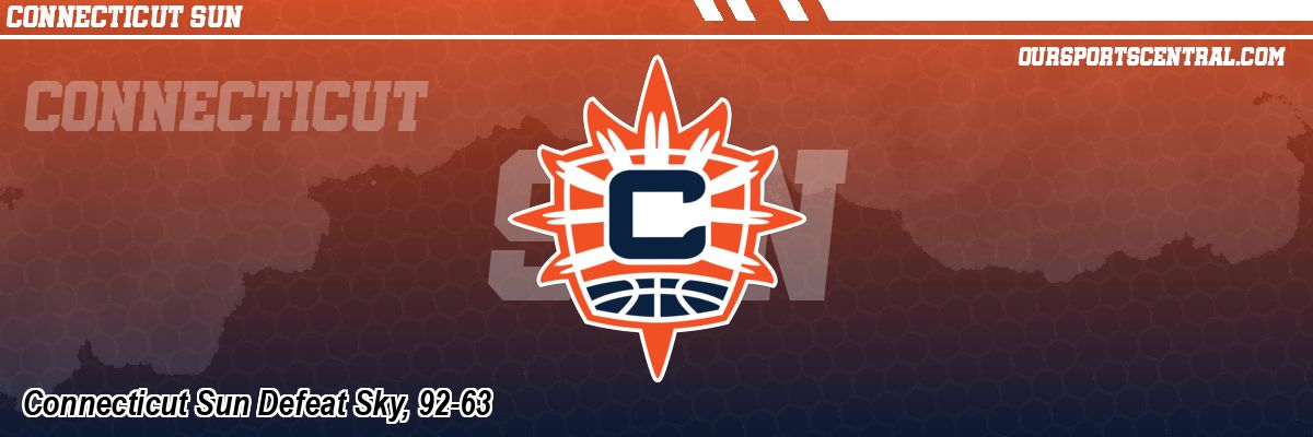 Connecticut Sun Defeat Sky, 92-63