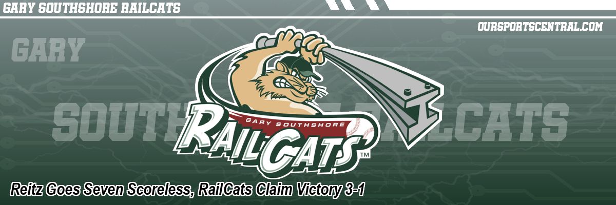 Reitz Goes Seven Scoreless, RailCats Claim Victory 3-1