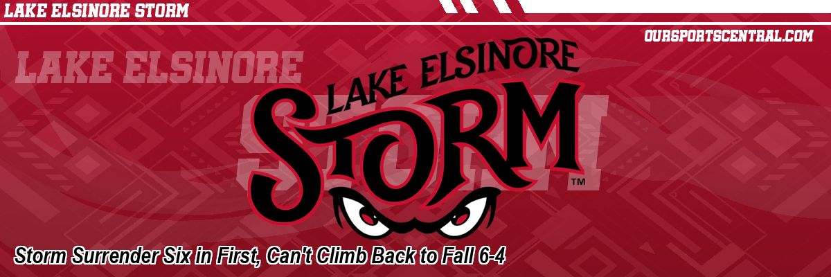 Storm Surrender Six in First, Can't Climb Back to Fall 6-4
