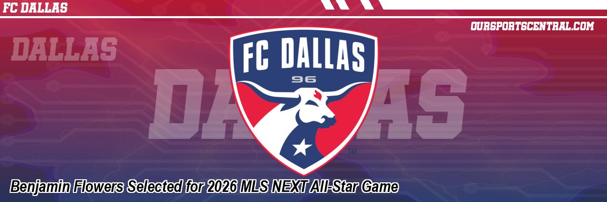 Benjamin Flowers Selected for 2026 MLS NEXT All-Star Game