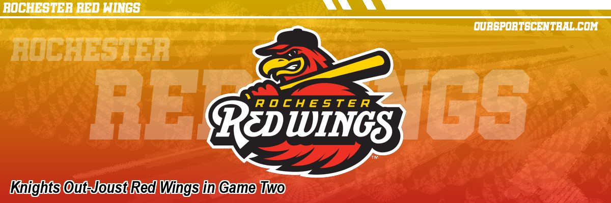 Knights Out-Joust Red Wings in Game Two