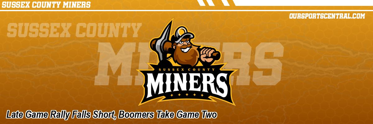 Late Game Rally Falls Short, Boomers Take Game Two