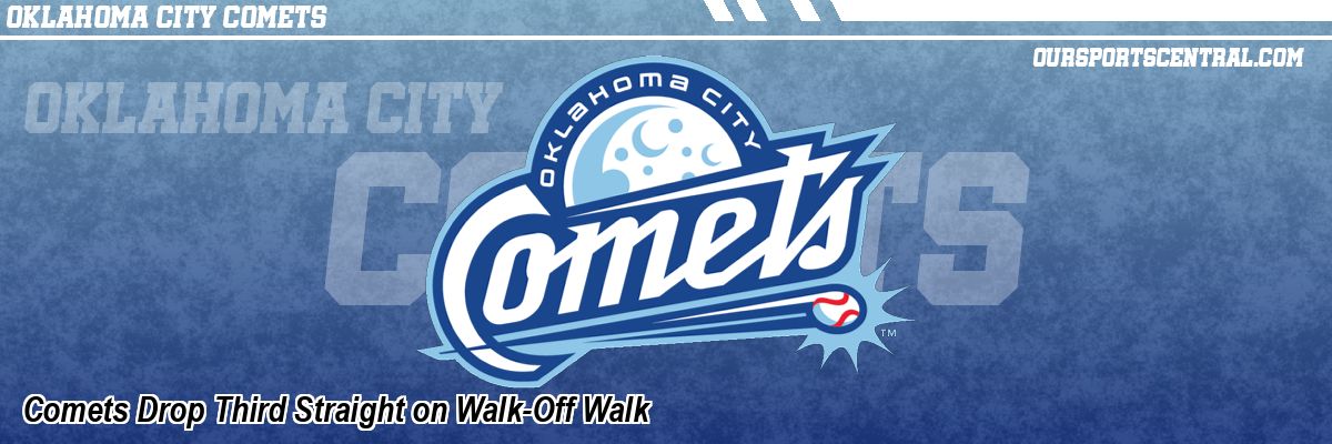 Comets Drop Third Straight on Walk-Off Walk