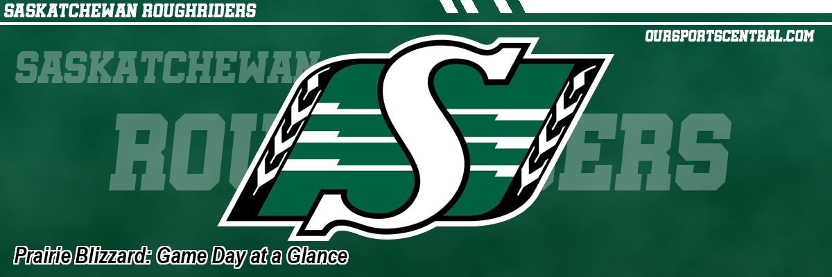 Prairie Blizzard: Game Day at a Glance