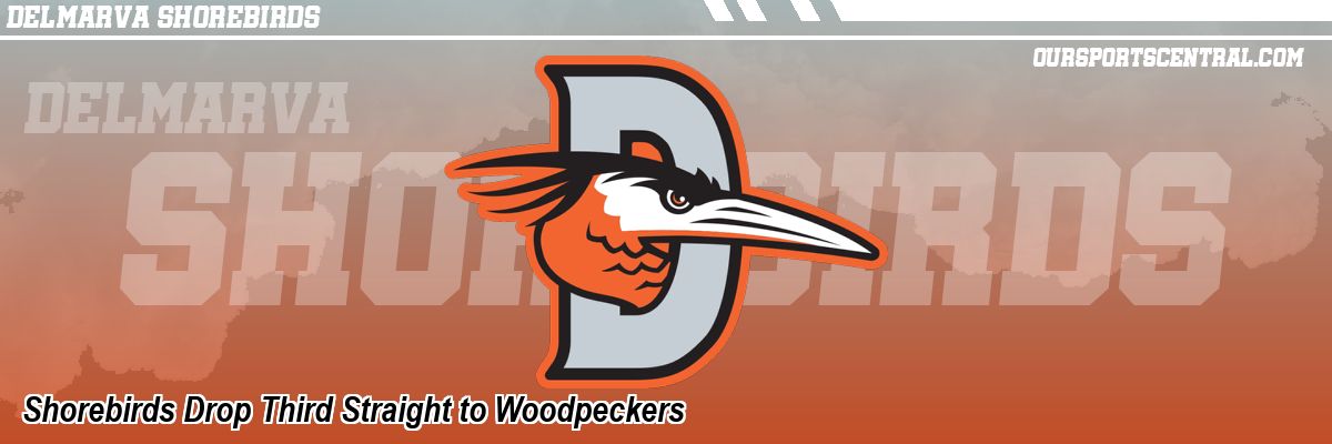 Shorebirds Drop Third Straight to Woodpeckers