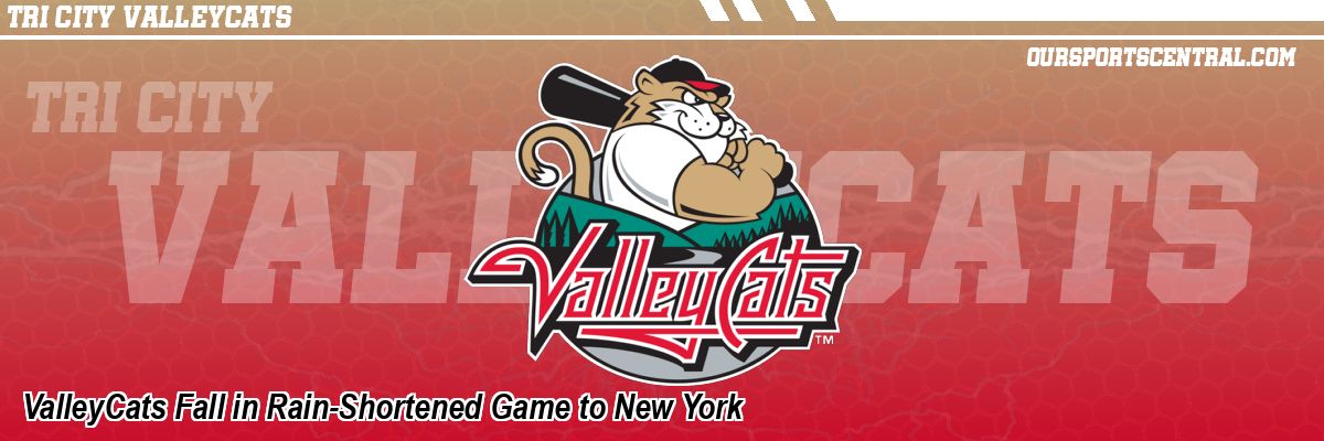 ValleyCats Fall in Rain-Shortened Game to New York