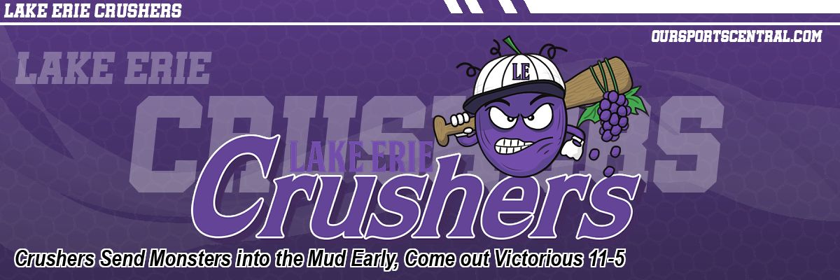 Crushers Send Monsters into the Mud Early, Come out Victorious 11-5