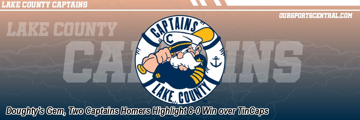 Doughty's Gem, Two Captains Homers Highlight 8-0 Win over TinCaps