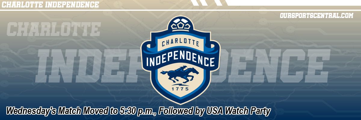 Wednesday's Match Moved to 5:30 p.m., Followed by USA Watch Party
