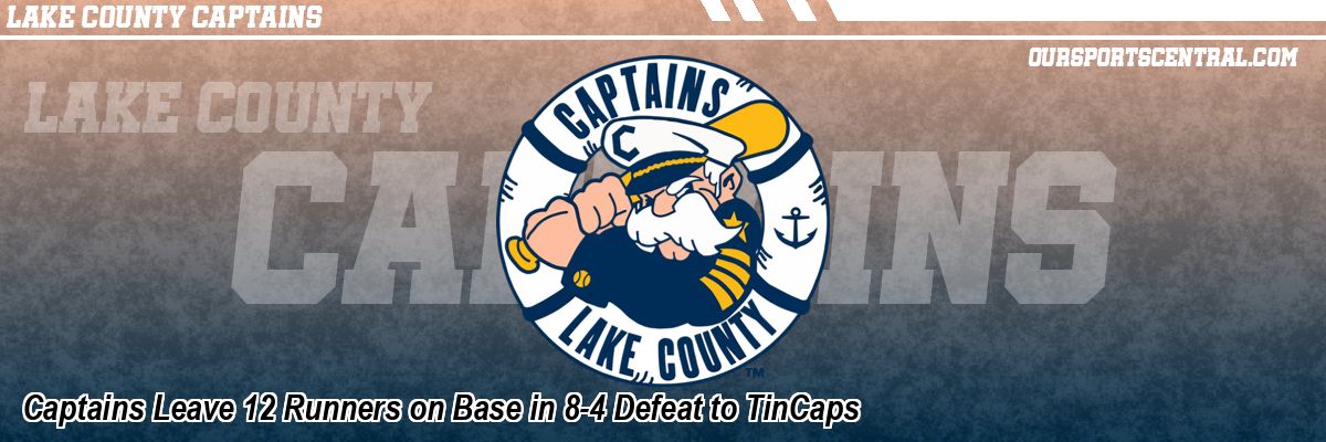 Captains Leave 12 Runners on Base in 8-4 Defeat to TinCaps
