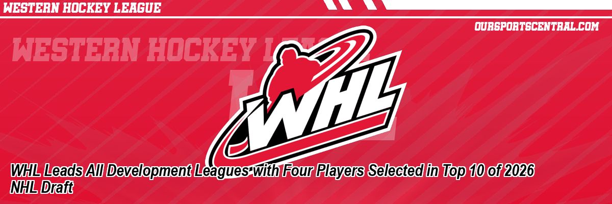 WHL Leads All Development Leagues with Four Players Selected in Top 10 of 2026 NHL Draft