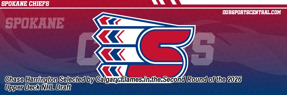 Chase Harrington Selected by Calgary Flames in the Second Round of the 2026 Upper Deck NHL Draft